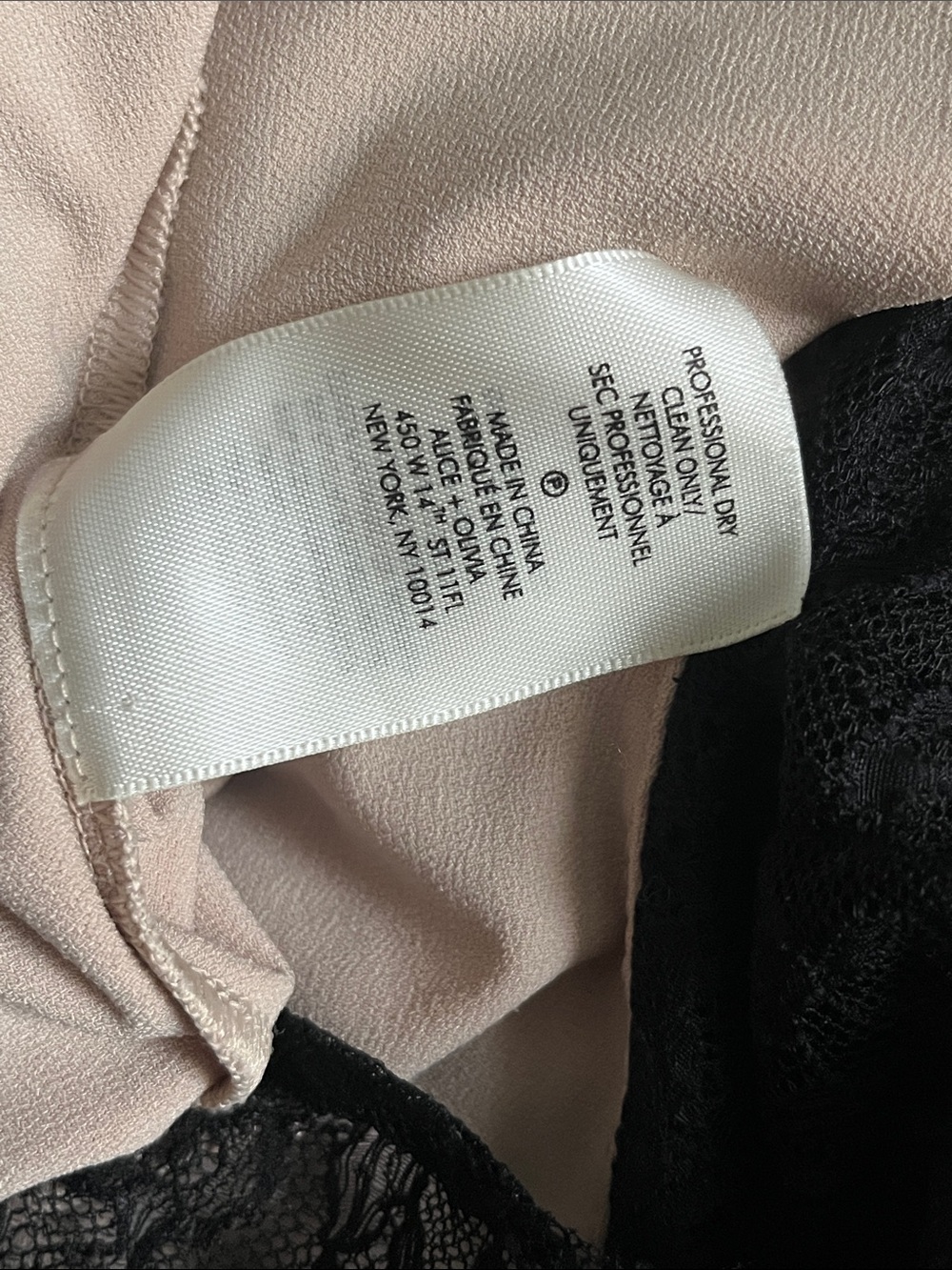 JN26 Alice and Olivia Vanessa Cami Tiered Lace Tank Top - Picture 8 of 8